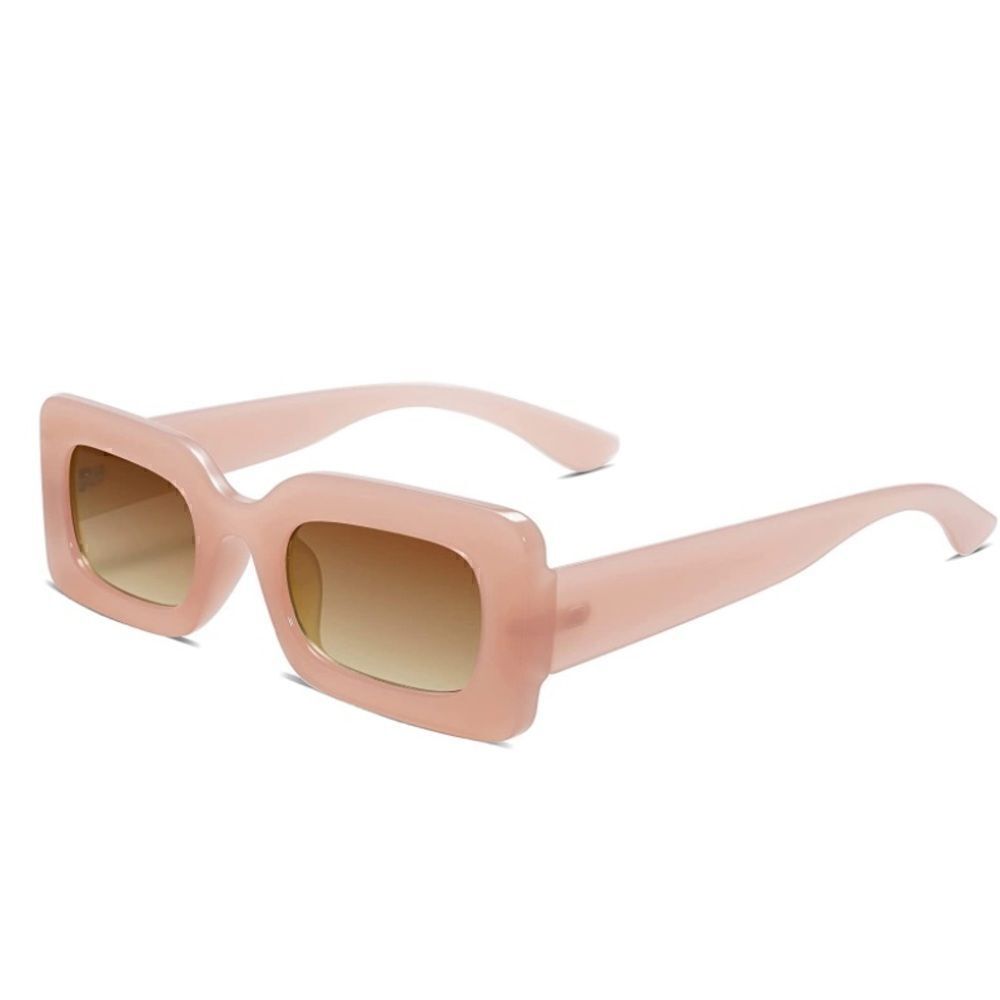 Pink Chunky Square Sunglasses
